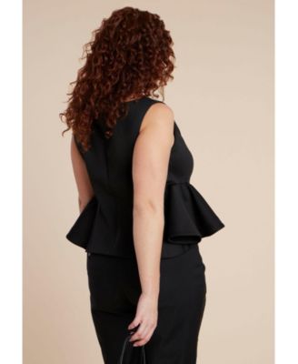 Women's Flared Peplum Top