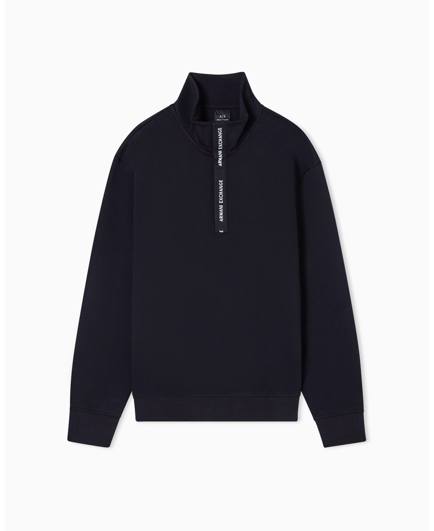Men's Grosgrain Logo Fleece Quarter Zip Sweatshirt