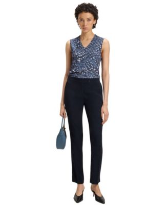 Women's Slit Hem Slim-Fit Pants