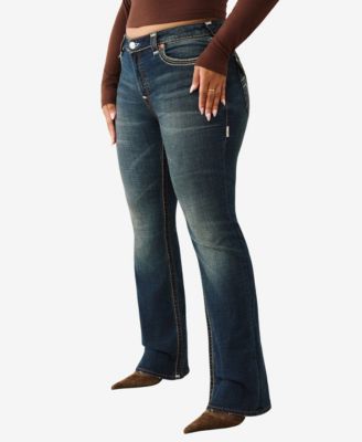 Plus Size Becca Mid Rise Bootcut Super T Flap Jeans