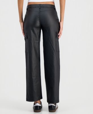 Juniors' Coated 90s Cargo Pants