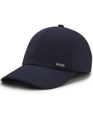 Men's Wool-Blend Twill Metallic Logo Lettering Cap