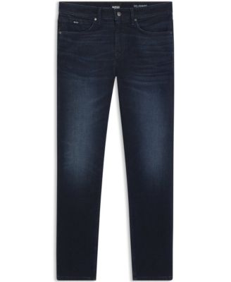 Men's Dark-Blue Stretch Denim Delaware Slim-Fit Jeans