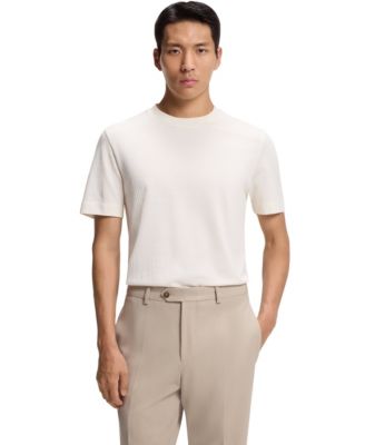 Hugo Boss - Men's Cotton-Silk Geometric Jacquard T-Shirt