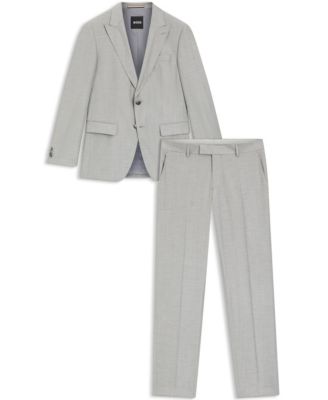 Men's Two-Piece Wool Blend Slim-Fit Suit