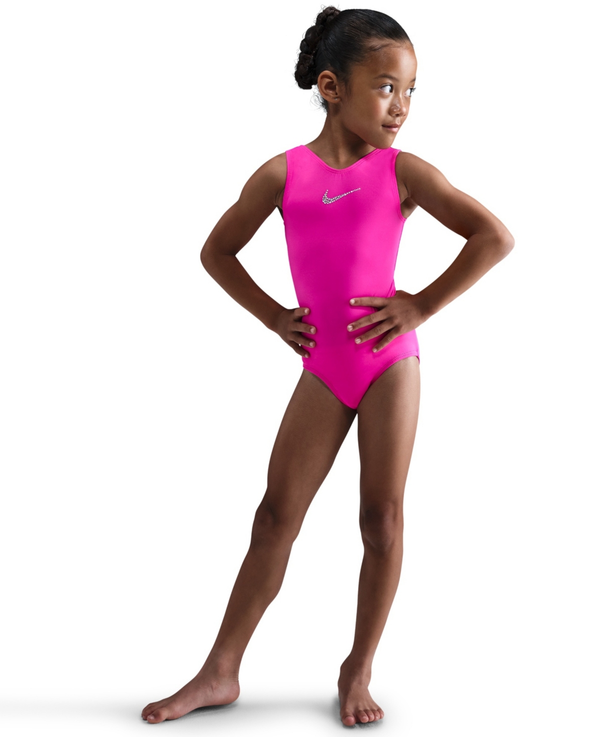 Nike Gymnastics Girls' 7-16 Classic Performance Leotard In Pink