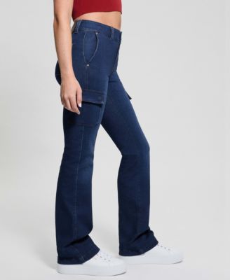 Women's Cargo Mini Bootcut Jeans