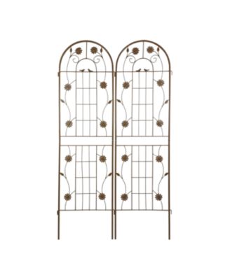 Metal Garden Trellis 71" Climbing Plant Support