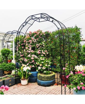 Metal Garden Arch 74.4" Wide