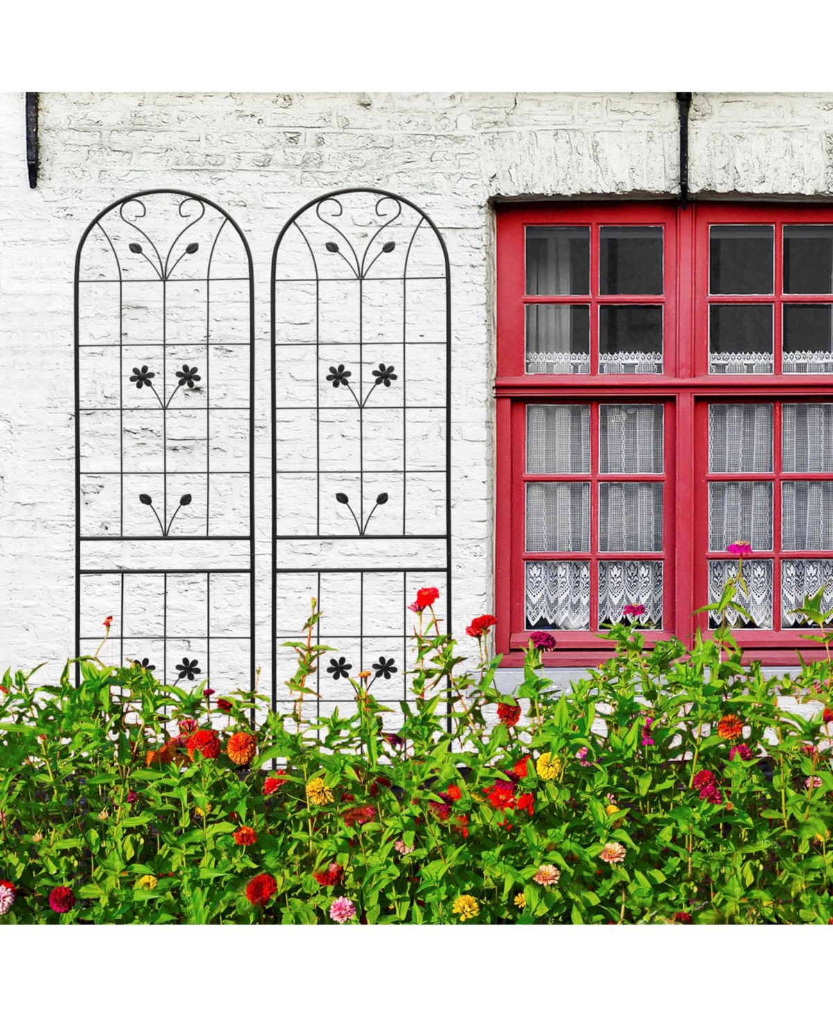 Streamdale Furniture Streamdale 4-Pack Metal Garden Trellis