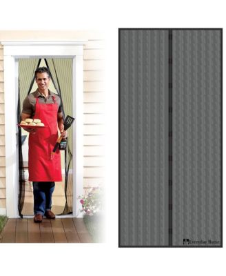 Magnetic Screen Door – Mesh with 18 heavy-duty magnets for auto-close. Pet-friendly, easy install, keeps bugs out.