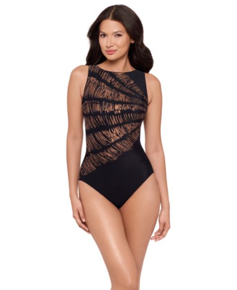 Женские купальники Miraclesuit Women's Costa D Oro Regatta Tummy Control One-Piece Swimsuit