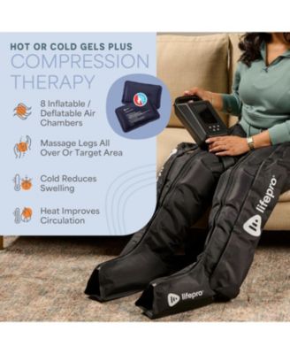 Air Compression Leg Massager for Circulation, Pain Relief, and Recovery - Covers Legs, Calf, Thigh, and Foot