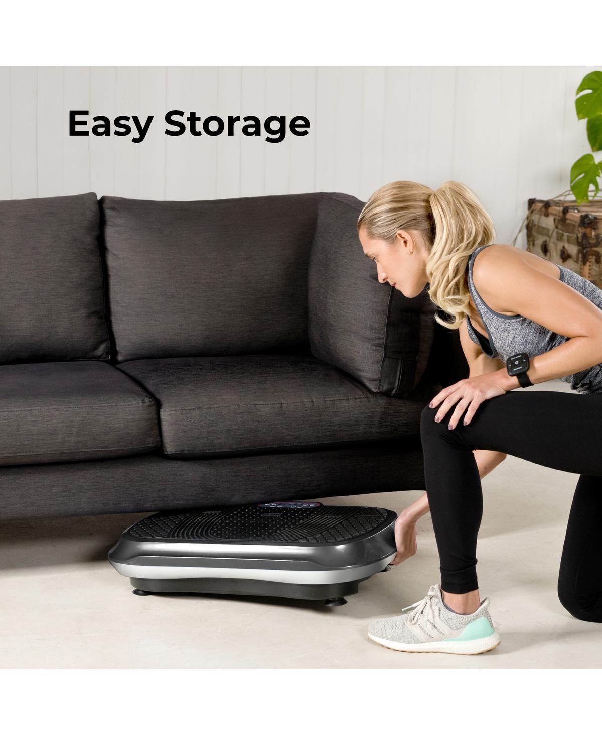 LifePro Vibration Plate – Whole Body Workout Fitness Platform with Loop Bands for Home Training & Exercise Routine