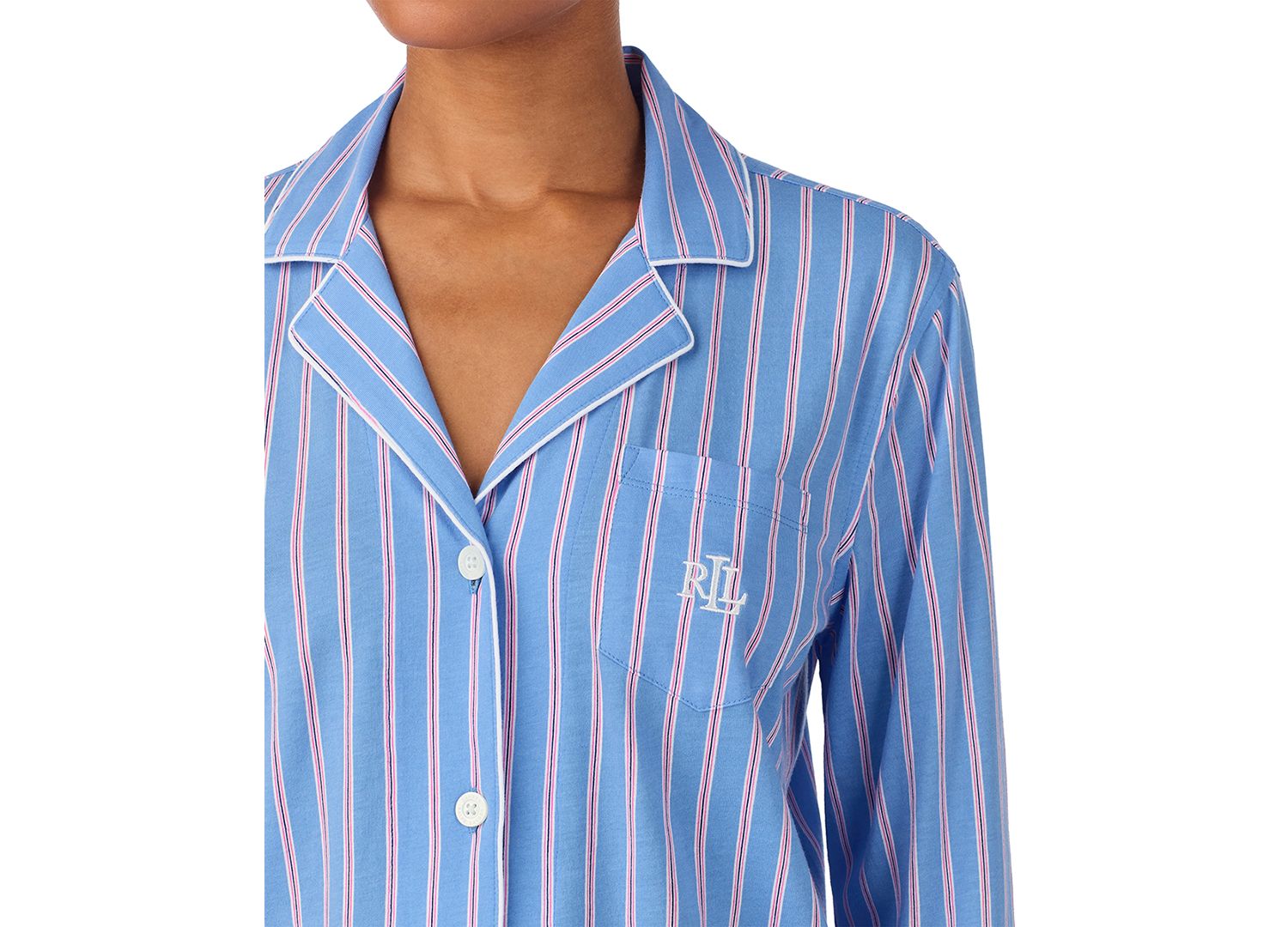 Lauren Ralph Lauren - Petite Long-Sleeve Top and Pajama Pants, 2-Piece Set