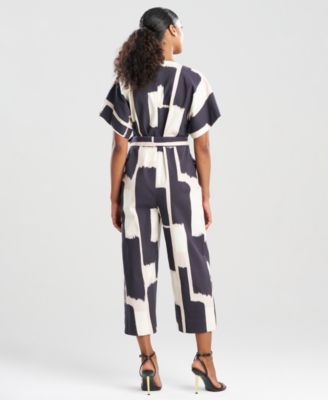 Women's Printed V-Neck Jumpsuit