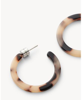 Mini Hoops in Ash Blonde Tortoise