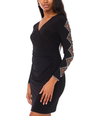 Women's Faraj Sleeve Faux Wrap Dress