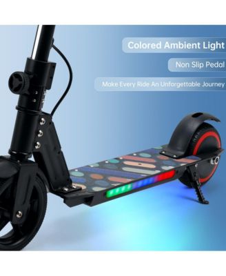 6.5-Inch Foldable Kids Electric Scooter for Fun Rides, Up to 5 Miles, 150W Motor & Deck Lights