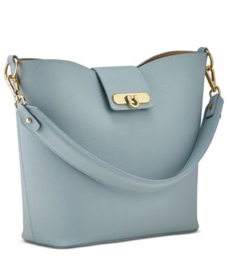 Isabel French Calfskin Leather Bucket Bag