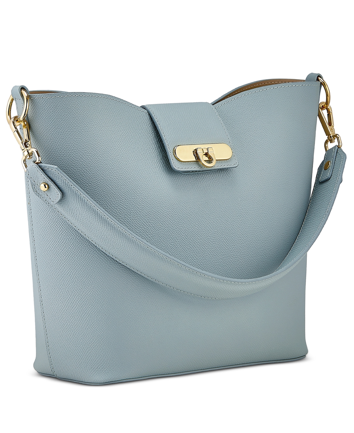 GiGi New York Isabel French Calfskin Leather Bucket Bag