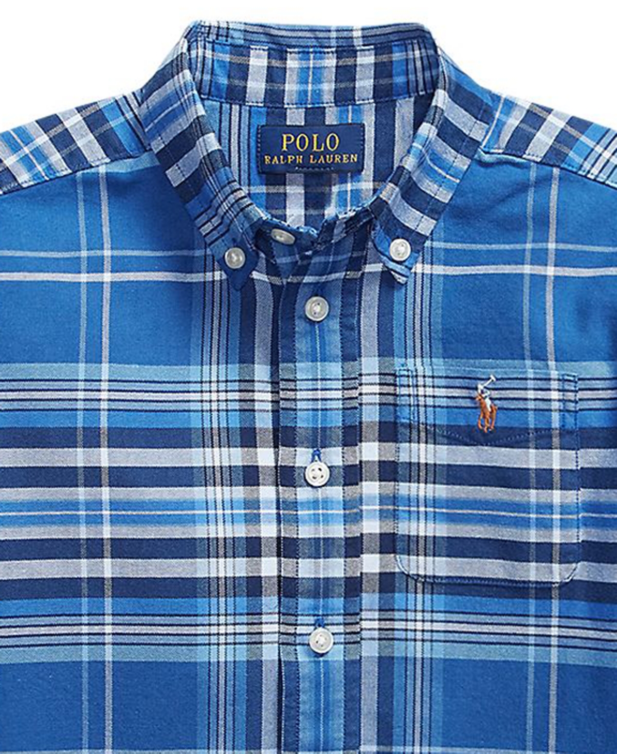 Polo Ralph Lauren Boys 2-7 Plaid Cotton Oxford Shirt