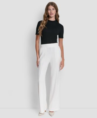Women's Knit Pull-On Wide-Leg Pants
