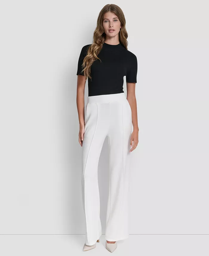 Women's Knit Pull-On Wide-Leg Pants - thumbnail 4
