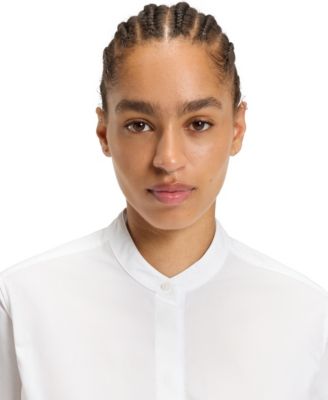 Women's Cotton Poplin Regular-Fit Blouse