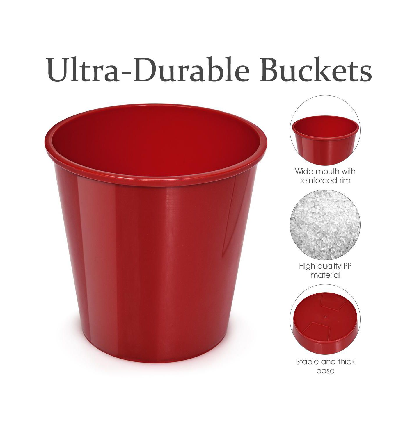 Детские игрушки SUGIFT Giant Yard Pong Game Portable Set with 12 Buckets, 2 Balls, Ages 6+, цвет: Красный — фото 5