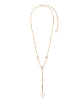 Dripping Crystal Lariat Necklaces