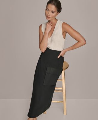 Women's Sleeveless V-Neck Loop Stitch Sweater Vest