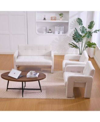  Nordic Modern Double Armchair Sofa for Living Room & Bedroom