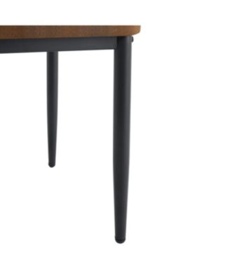 Streamdale Set of 6 Brown/Black Dining Chairs with Shell Pattern, 37" High.