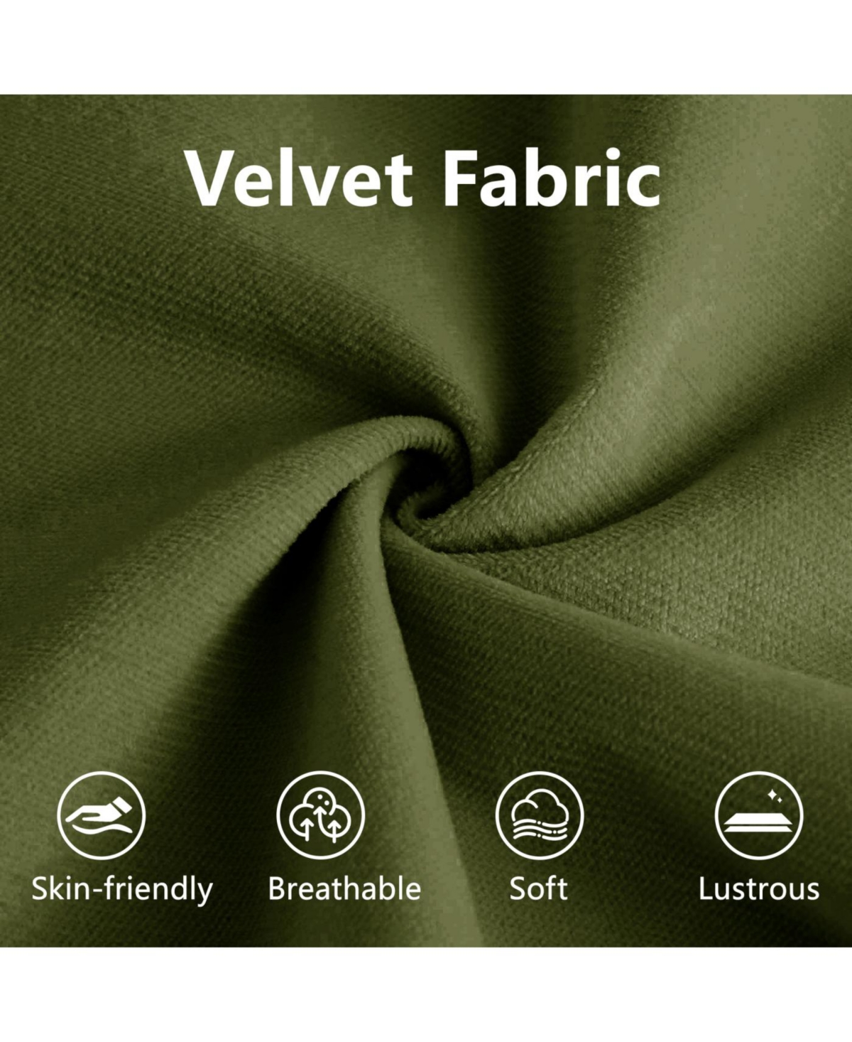 Streamdale U Shape Modular Sectional Sofa Couch with Two Ottomans, Olive Green