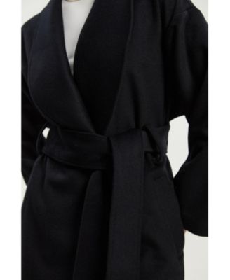Petite Wrap Tailored Maxi Coat