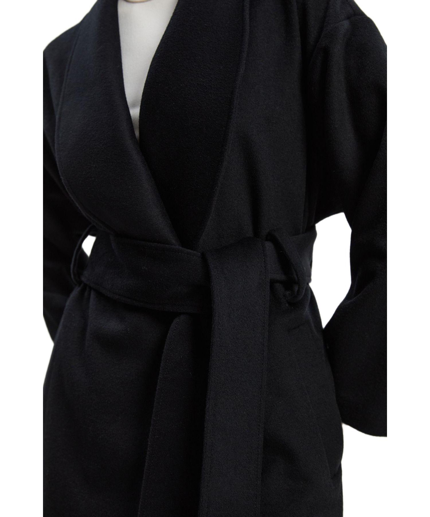 Women's Wrap Tailored Maxi Coat