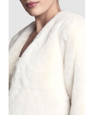 Women's Edge To Edge Faux Fur Coat