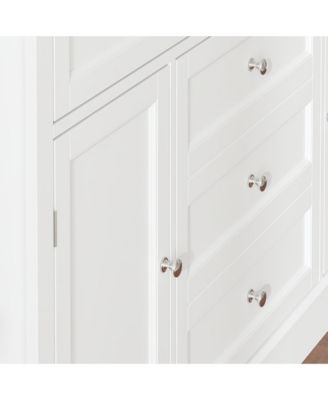 Changing Table, Chest of Drawers, Dresser with 3 Drawers, 4 Shelves and 2 Doors.