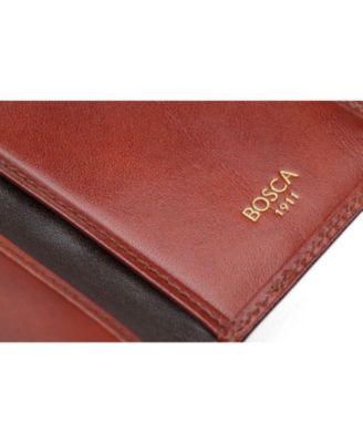 Men's Old Leather 8 Pocket Credit Card Case, Cognac