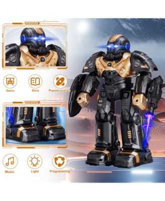 RC Robot Toys, Gesture Sensing Programmable RC Robot Toy, Talking, Dancing Rechargeable Intelligent Remote Control Robot