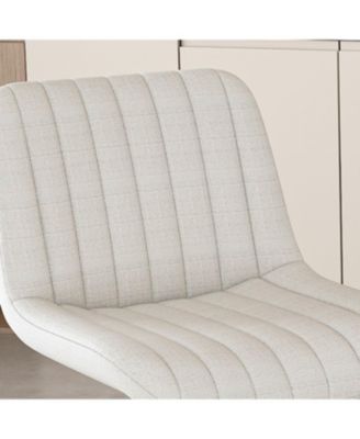 Streamdale Adjustable Swivel Bar Stools with Backrest & Soft Knit Fabric (Set of 2)