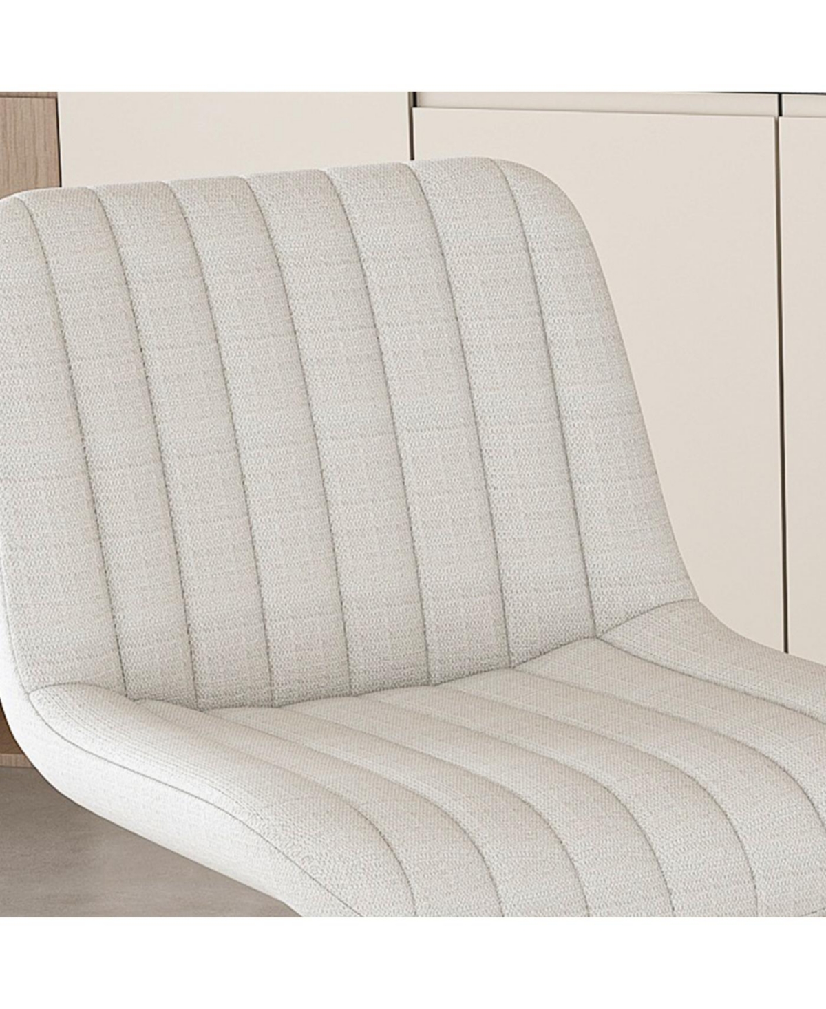 Streamdale Adjustable Swivel Bar Stools with Backrest & Soft Knit Fabric (Set of 2)