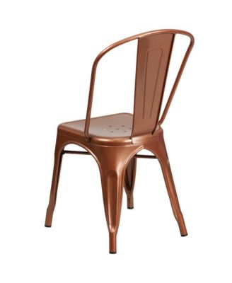 Commercial Grade 4 Pack Metal Indoor-Outdoor Stackable Chair