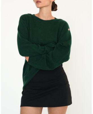Women's Beau Oversized Crewneck Cashmere Sweater