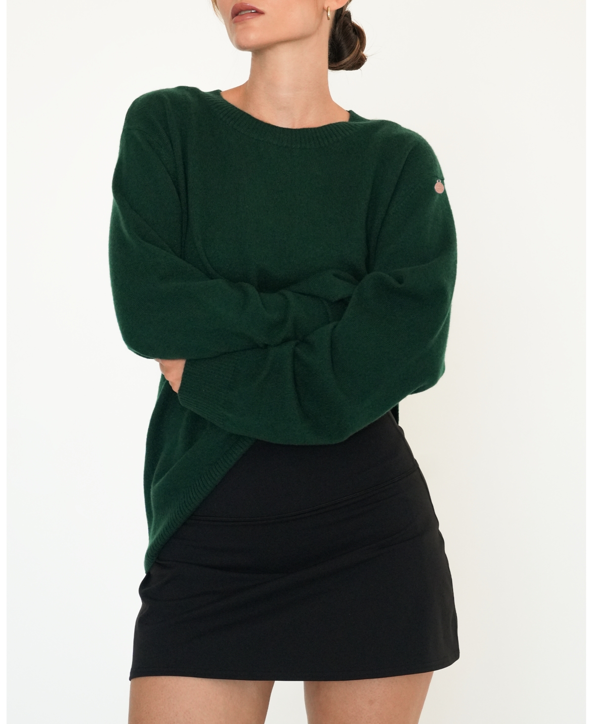 Rebody Active Women's Beau Oversized Crewneck Cashmere Sweater