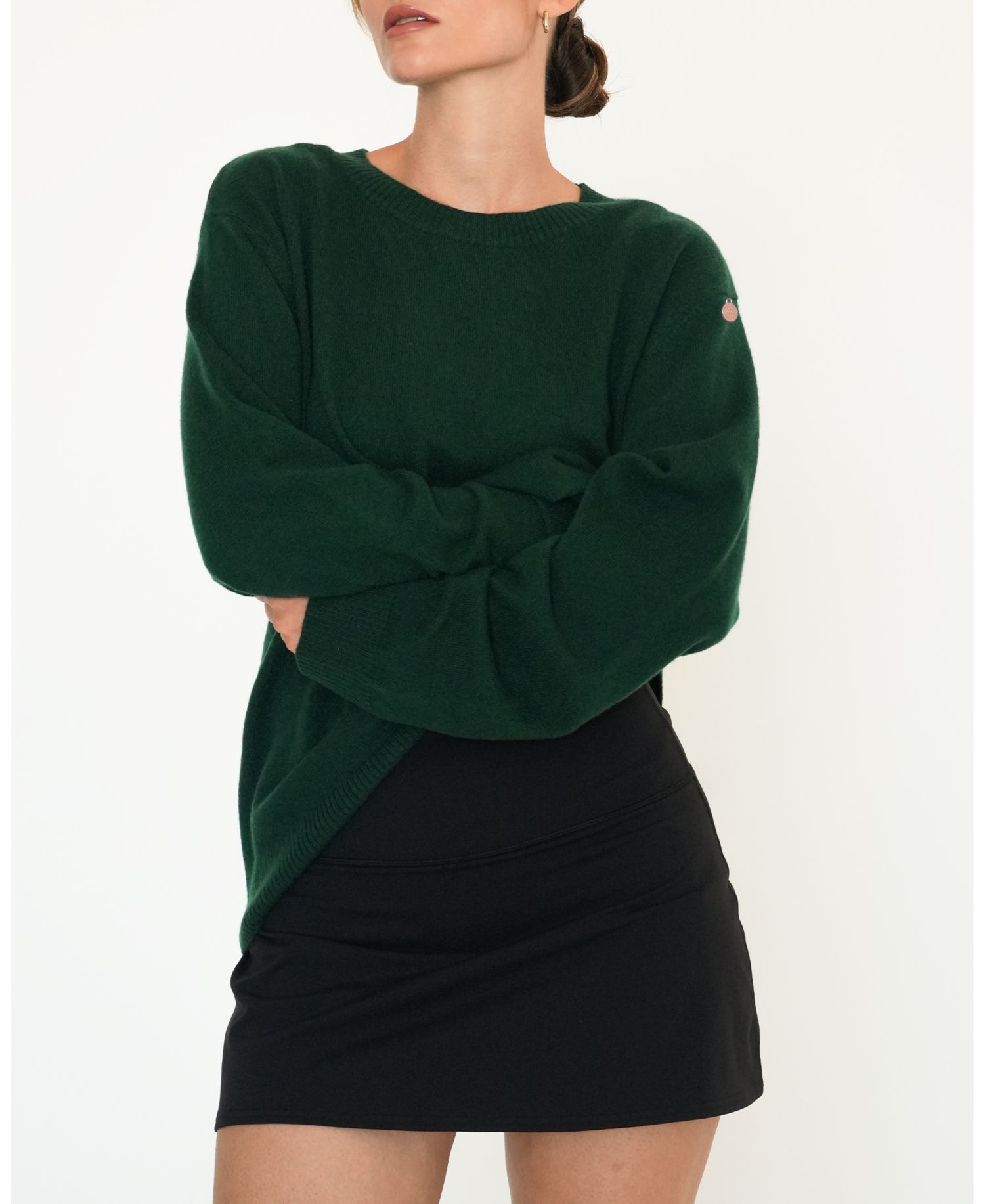 Women's Beau Oversized Crewneck Cashmere Sweater
