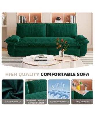 Streamdale 73.2" Queen Pull Out Sofa Bed, 3-in-1 Convertible Sleeper Sofa,