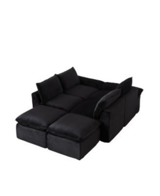 Streamdale Modern corduroy cloud sofa, freely combined, comfortable sitting experience