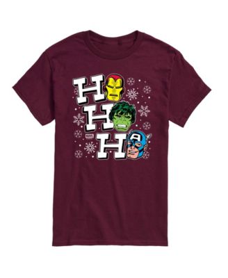 Men's Avengers Ho Ho Ho Vintage Short-Sleeve Graphic T-Shirt
